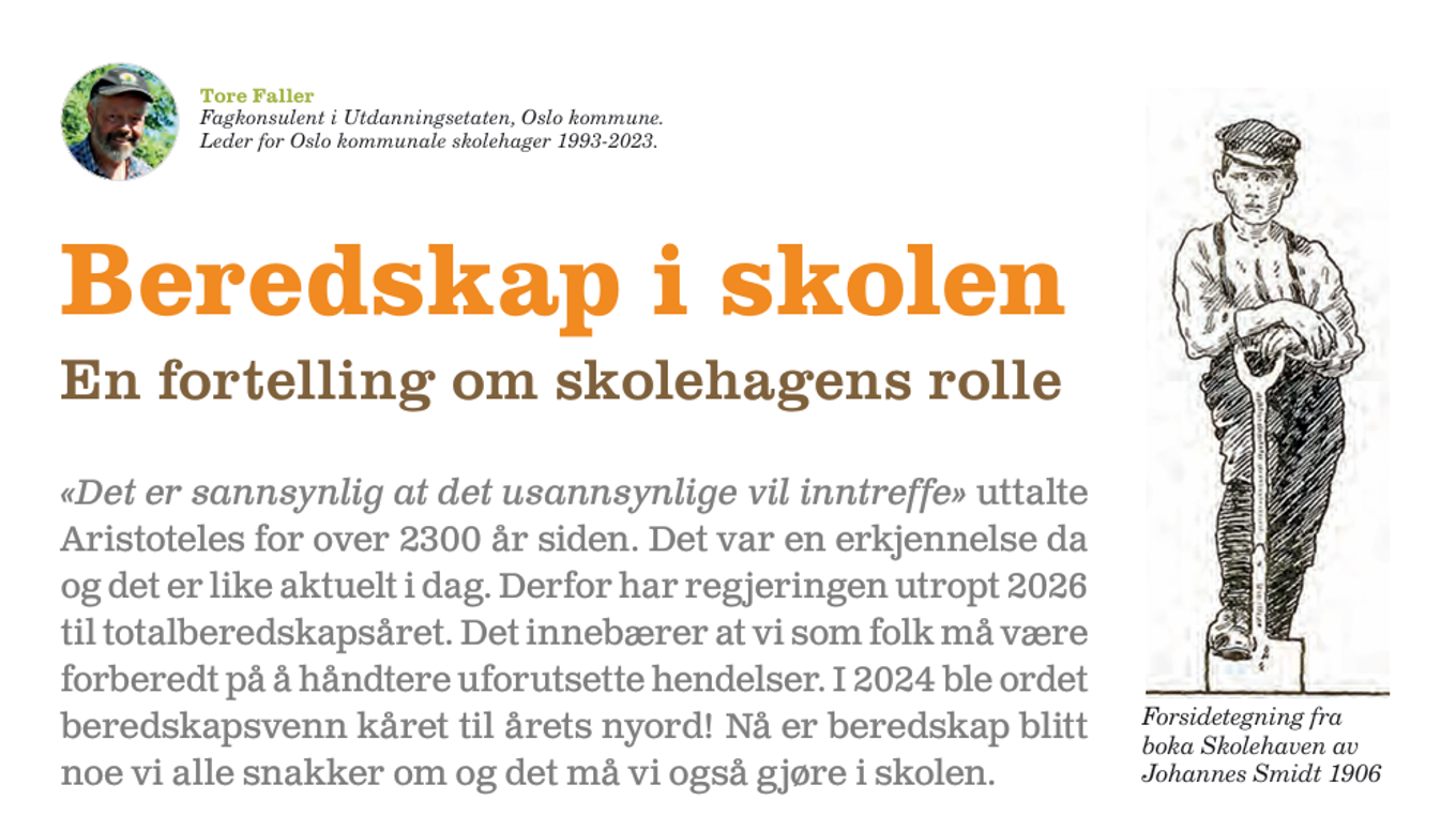 Foto: Mat og helse i skolen Tekst, tidslinje