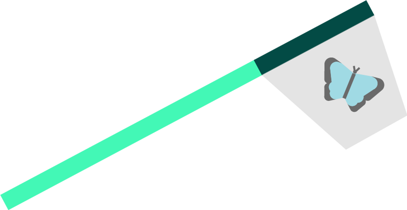 Insekthåv med sommerfugl