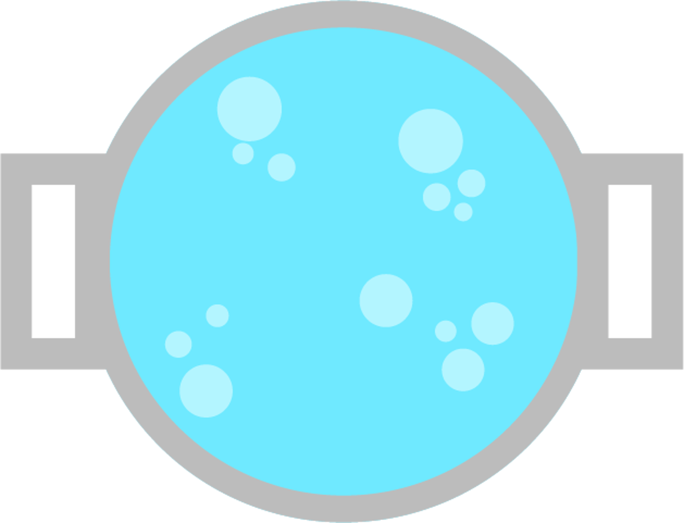 Kjele med kokende vann